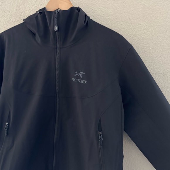 Arc’teryx Gamma Hoody Jacket Womens XL Black Nylon Outdoor Hiking Wind Breaker - Picture 9 of 13